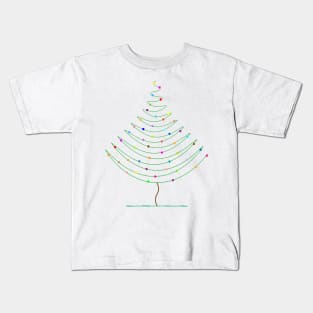 Christmas Tree Lights Kids T-Shirt